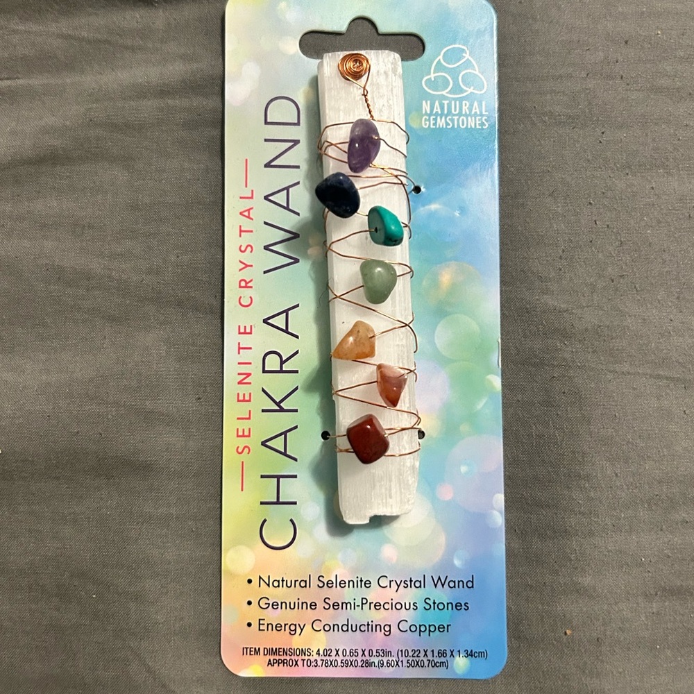 Selenite Chakra Wand